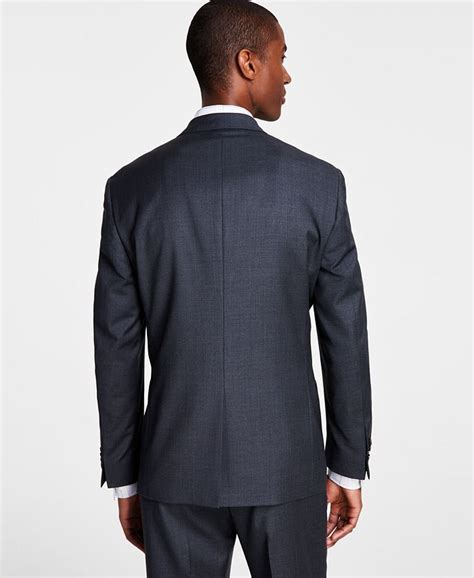 michael kors men's classic-fit wool-blend stretch solid suit jacket|Michael Kors Men's Classic.